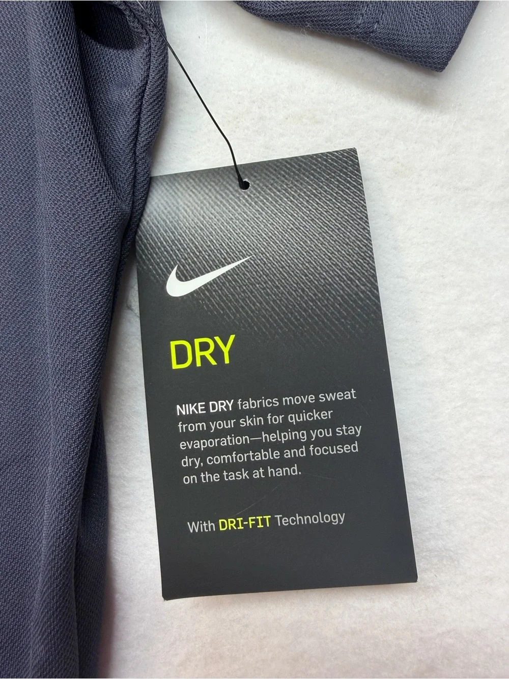 Nike Men’s Dri-FIT Polo - Dark Grey - Picture 7 of 8